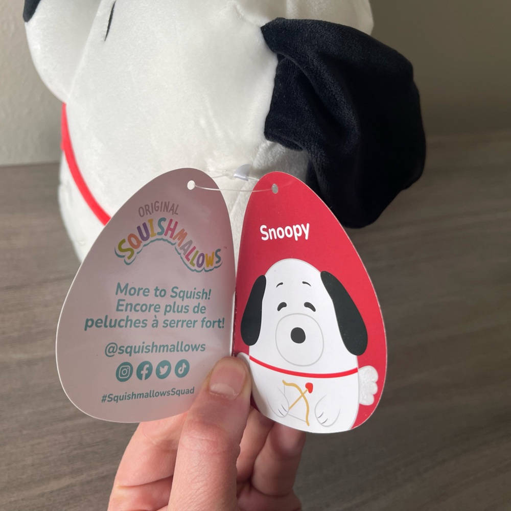 Snoopy the Cupid Squishmallow - 8” - Picture 4 of 6